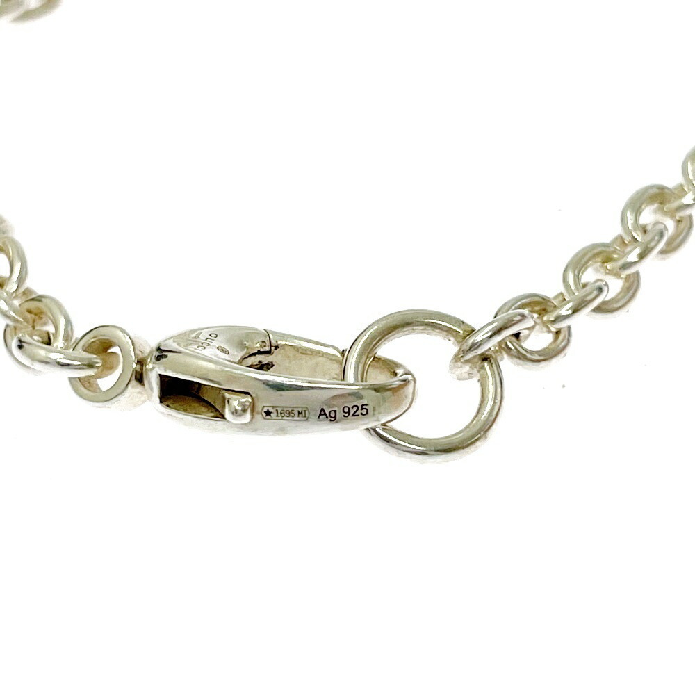 Gucci Silver Interlocking Double Gg Necklace - image 7